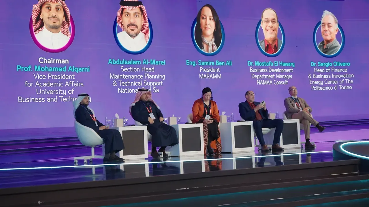 A panel session on the main stage