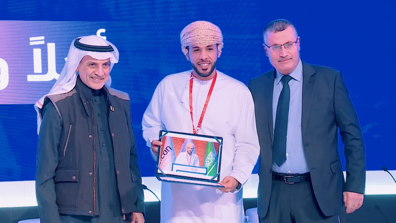 An award presentation