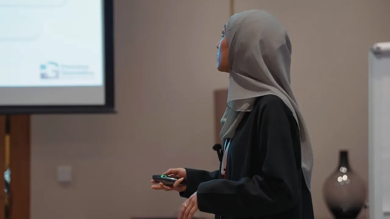 A workshop presenter